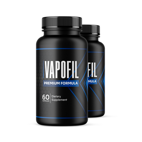VapoFil natural testosterone support supplement for men over 40 two bottles